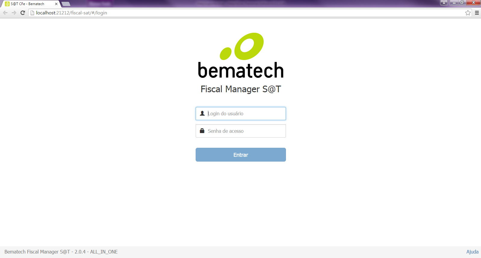 Tela incial Painel de Controle do Fiscal Manager