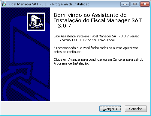 Inicio da instalação