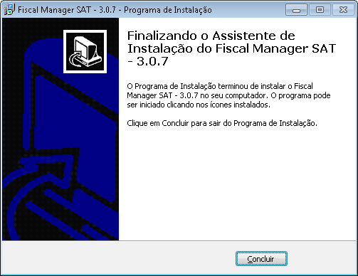 Instalação concluída